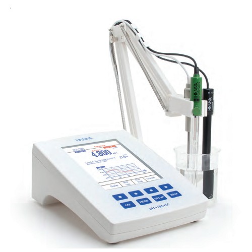 pHmetro sobremesa (pH/ ORP /ISE /Temperatura ) calibración pH/ISE (5/5 ptos), 2 canales