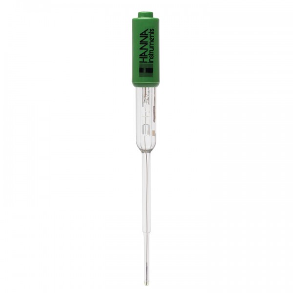 Electrodo pH cuerpo vidrio (diam. 3 mm) para micromuestras, unión abierta, electrolito viscoleno