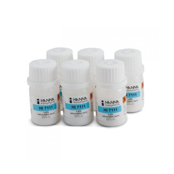 Sales de calibración Cloruro de Litio LiCl para calibración HR 11,1% (6 x 15 g)