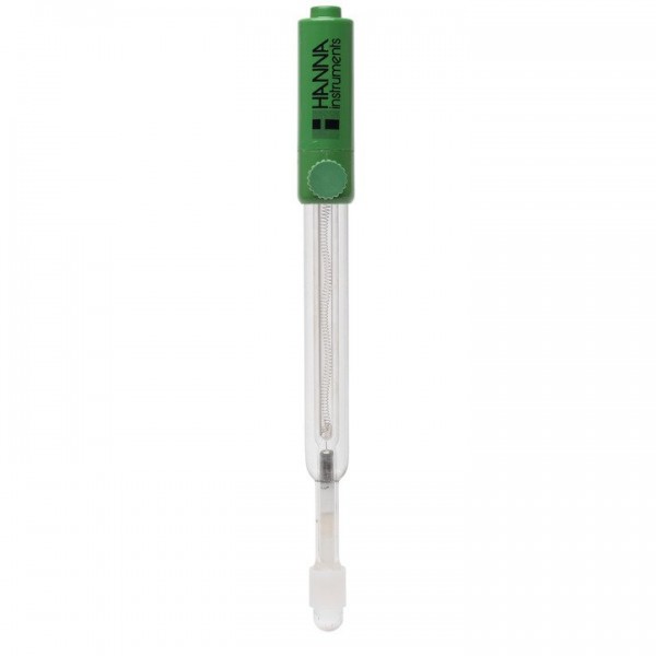 Electrodo referencia de calomelanos, cuerpo vidrio, muestras difíciles, conector banana, 1m