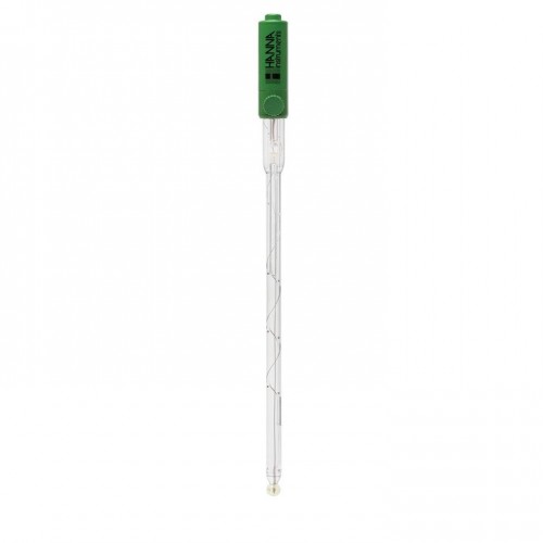 Electrodo pH cuerpo vidrio (210x8 mm), para frascos, conector BNC, 1m