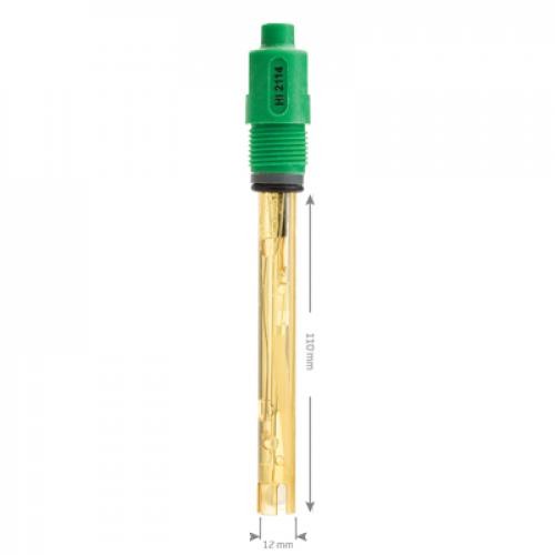 Electrodo pH cuerpo plástico, electrolito gel, unión de fibra microporosa, conector BNC, 2m