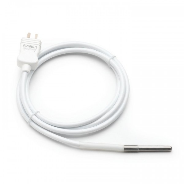 Sonda temperatura tipo K para alimentación con cable reforzado, sumergible.