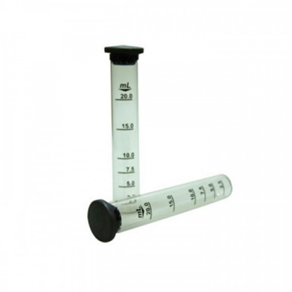 Tubo de ensayo de vidrio, 20 ml (2 ud)