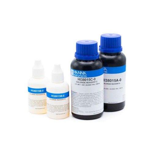 Recambio 100 test para Cloruros Cl- (500 a 10000 - 5000 a 100000 mg/ L)