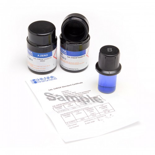 Kit de patrones calibración "CAL CHECK" trazable a NIST de nitrito rango alto para serie HI97 