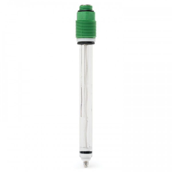 Electrodo ORP platino, cuerpo vidrio, unión PTFE, 6 bar, conector Tipo T