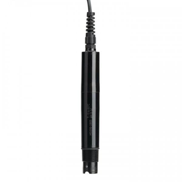 Electrodo digital pH/Tª, membrana plana HF Fluoruros , cuerpo PVDF, unión PTFE, 5 m cable